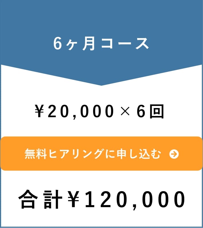 個人6ヶ月料金